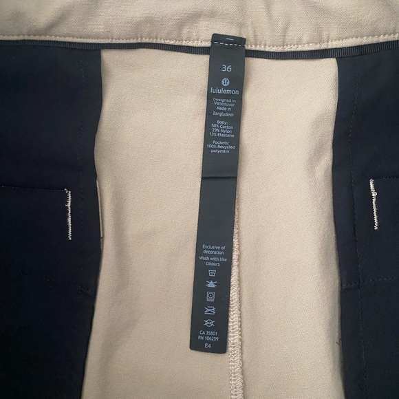 Lululemon Athletica Black and Cream Pants - Picture 2 of 2